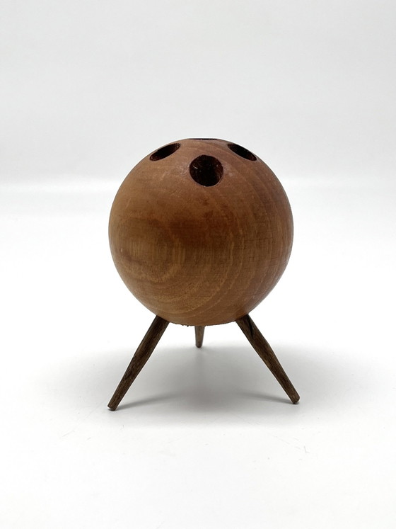 Carl Auböck Modello 4661 attribuito – Portacandele vintage in legno, Vienna circa 1955 – Auböck attr., Wood (photo 5 of 11)