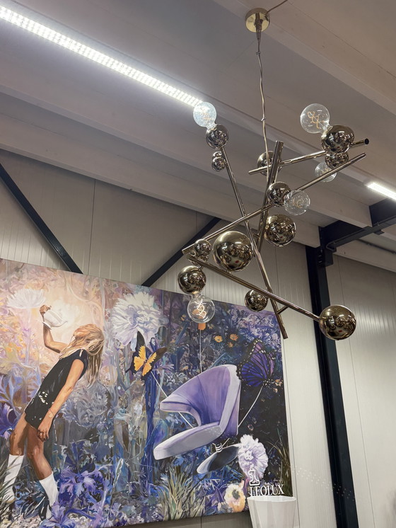 Image 1 of Brand van Egmond Galaxy Kronleuchter Gold Satin D100