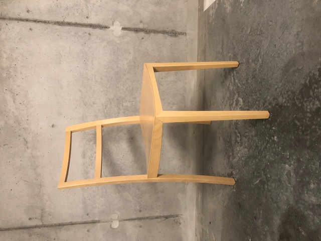 Image 1 of 2 Stoelen In Blank Hout – Italiaanse Design. 