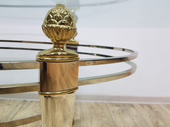 Vintage Italiaanse Salontafel van Luigi Della Maddalena, Italië, jaren 70 – Koffietafelboeken, Brass (photo 5 of 10)