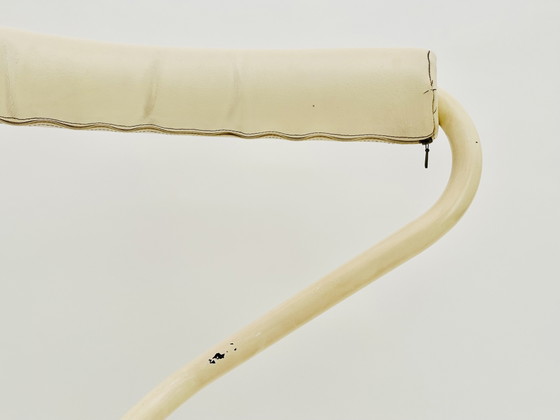 4 x B5 Cantilever Chairs by Stefan Wewerka for Tecta, Germany, 1982, Side chairs, Metal, Leather, White (photo 3 of 5)