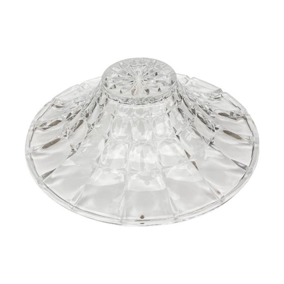 Image 1 of Bohême | Coupe en cristal lenticulaire | Tchécoslovaquie | Années 1970-1980 | Verre au plomb