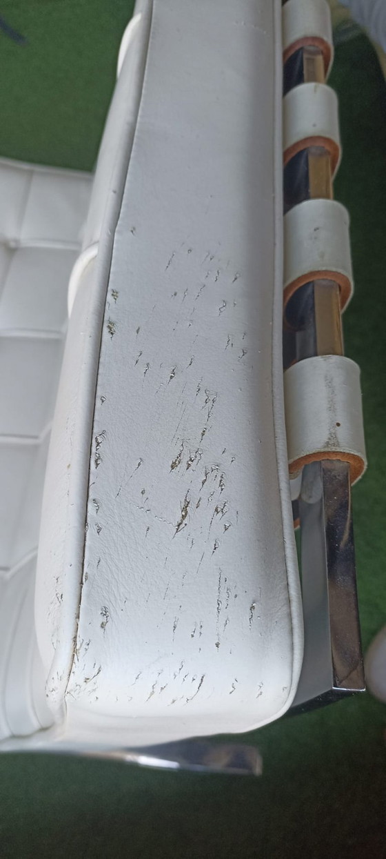 Image 1 of Barcelona armchair + Knoll footrest – Design Mies van der Rohe