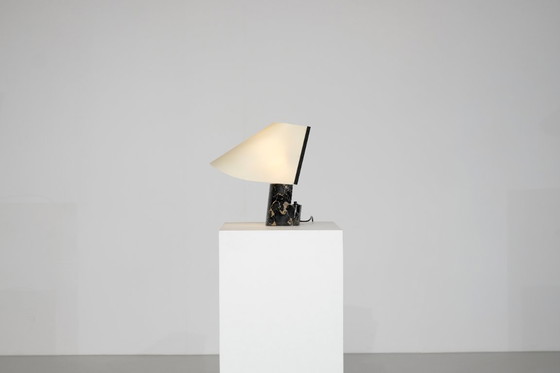 Image 1 of Lampe de table en marbre pour Stilnovo, Italie, années 1970s.