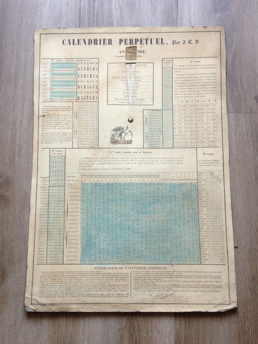 ewiger Kalender, Jahr 1855