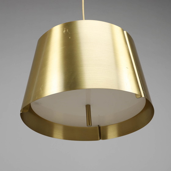 Image 1 of Onas Lindvall Taklampa, Lindvall W124, for wästberg - brass and plastic