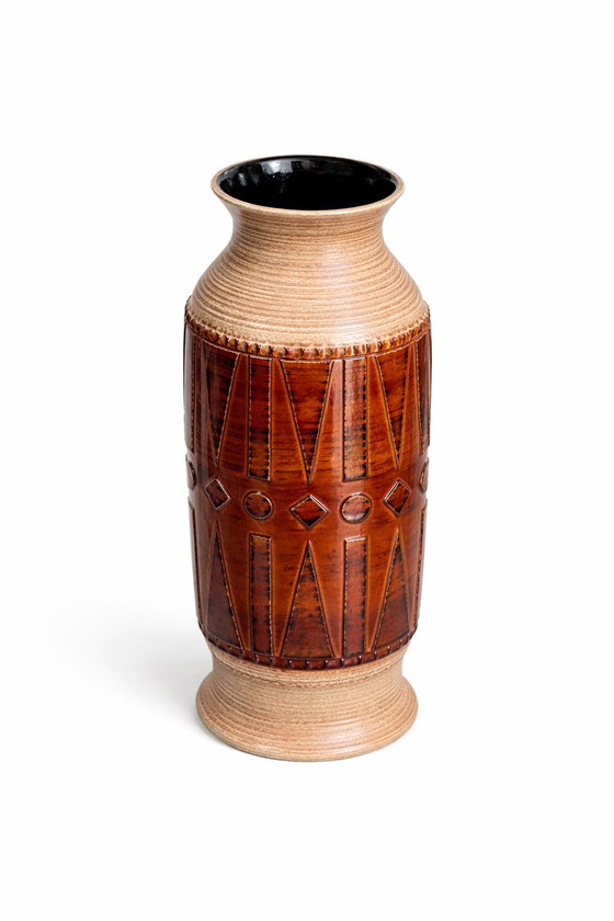 Image 1 of Klein Keramik | West Germany floor vase | model 723-52 | Mid- Century Modern | c. 1970 