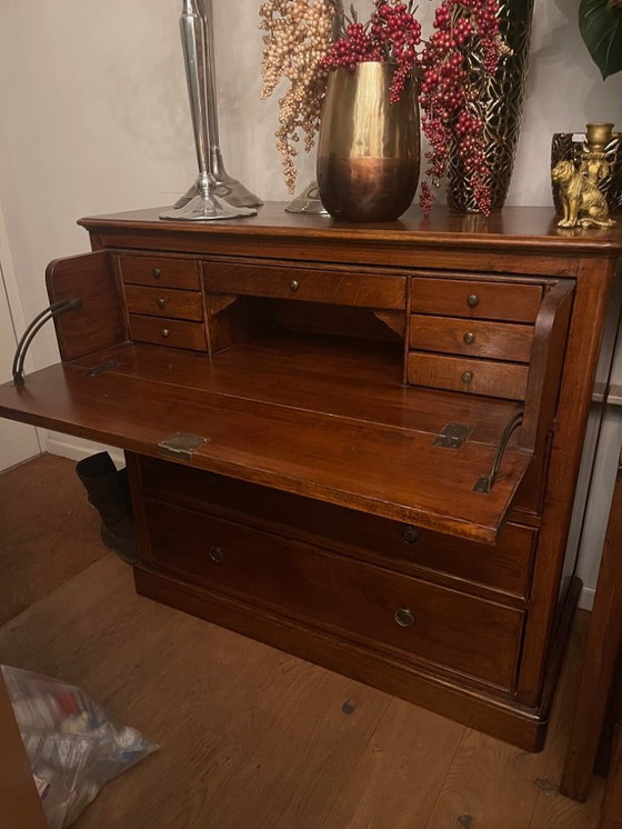 Image 1 of Eichholtz Kommode mit Schreibtischschublade, Eichensekretär, 114 cm breit x 103 cm hoch