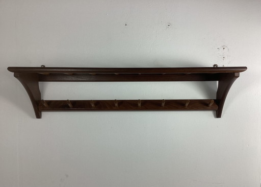 Appendiabiti vintage danese in teak anni Sessanta