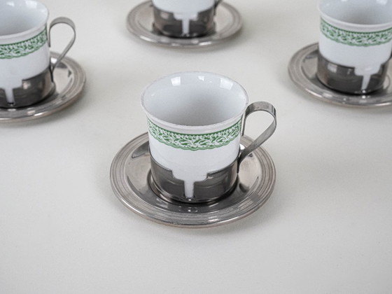 Image 1 of Ensemble de tasses à expresso, design italien, années 1980, fabriqué en Italie