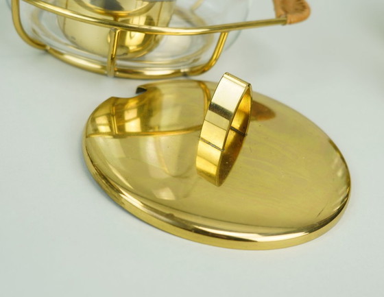 Image 1 of elegante set di ciotole PUNCH di metà secolo con 6 bicchieri e centrotavola, anni '50