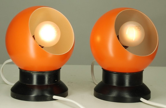 Image 1 of Lámparas de pared con imán de bola, Dinamarca, década de 1960. Juego de 2 piezas.