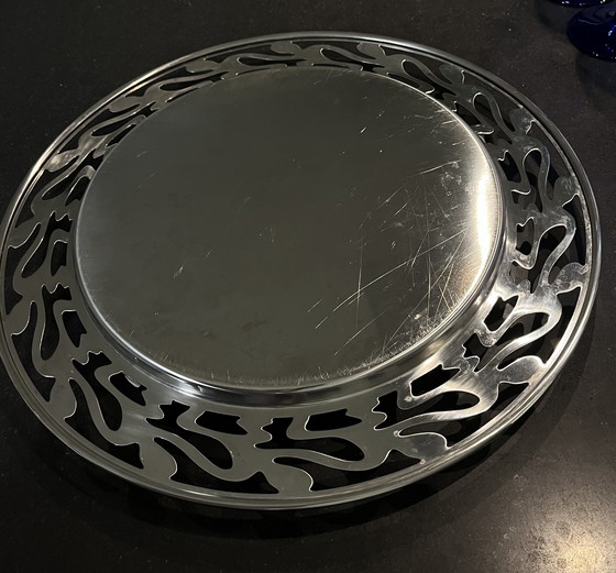 Image 1 of Plato de servir, bandeja de Alessi, acero inoxidable