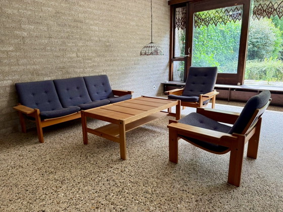 Image 1 of Zithoek Scandinavische stijl, Ekström fauteuils, bank en salontafel 