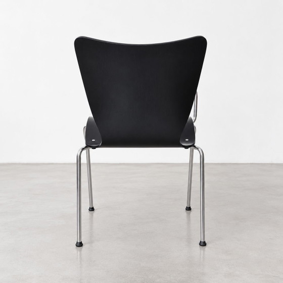 Brunner Fox 1360 di Roland Schmidt – Sedia di design nera con tavoletta di scrittura ST30 (photo 8 of 9)