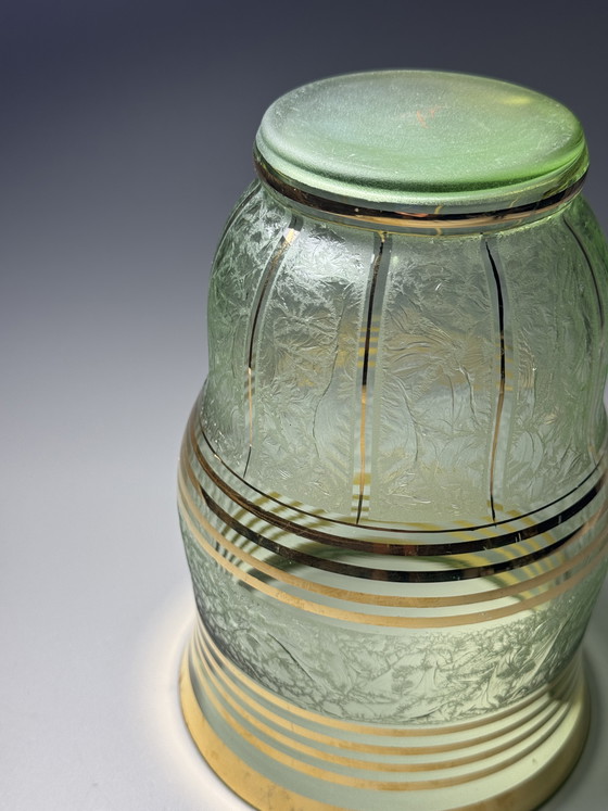 Image 1 of Art Deco “Ruby” Vase - by Paul Heller (signed) - De Rupel Boom, Belgium, ca. 1940s