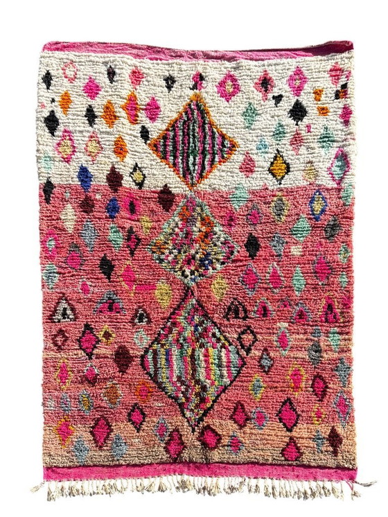 Image 1 of Tappeto berbero marocchino moderno colorato 200x300 cm