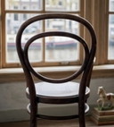Seggiolone antico Thonet, con timbro