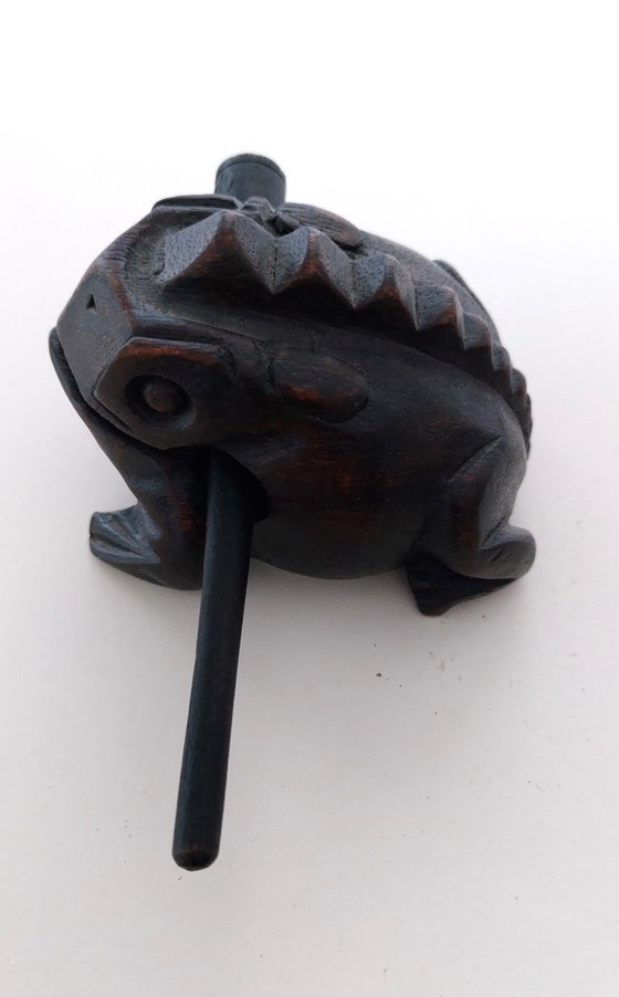 Wooden frog instrument, dark brown, Decorative Objects (photo 5 of 5)