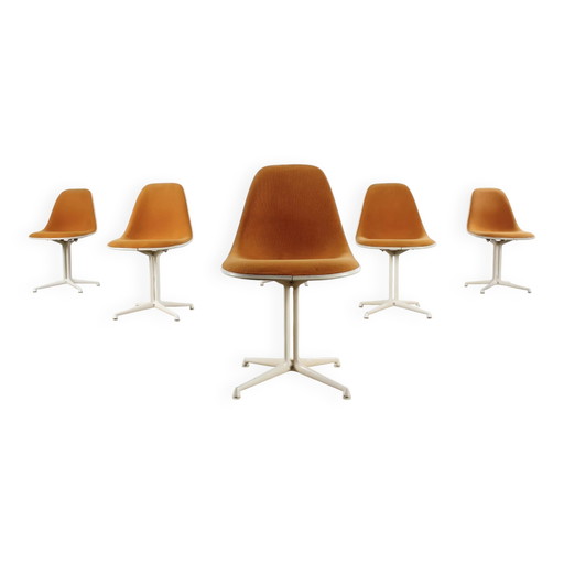 6-teiliges Set original Eames La Fonda Esszimmerstühle Vitra Miller