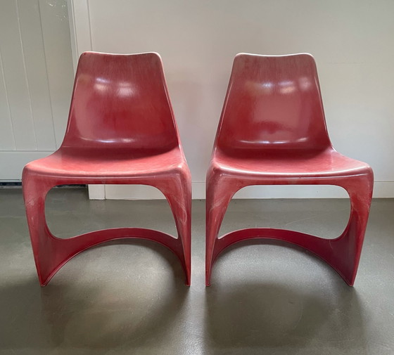 Image 1 of Paire de chaises design vintage par Steen Ostergaard pour Cado, 1971