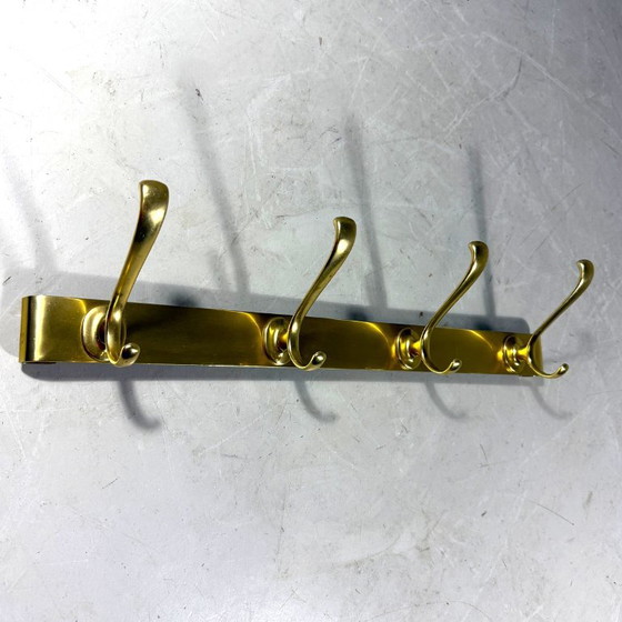 Gold-colored Aluminum Wall Coat Rack 1960s – Aluminium (photo 5 of 11)