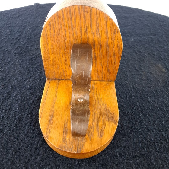 Image 1 of Vintage wooden Art Deco style bookends
