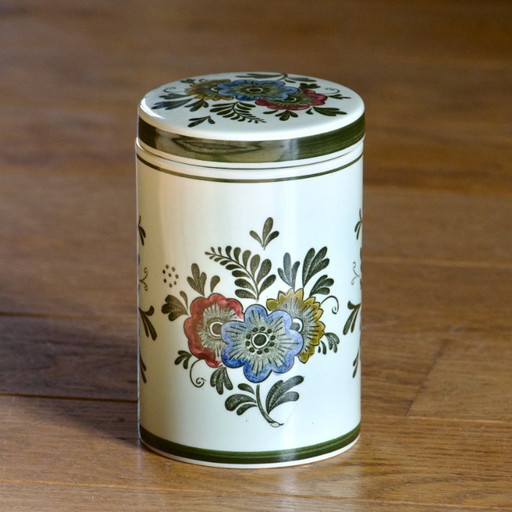 Boîte Villeroy & Boch collection "Paon" peinte à la main