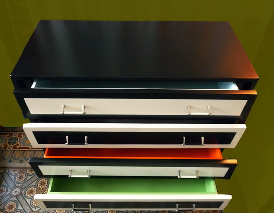 Image 1 of Cassettone vintage a 4 cassetti N/Bl.