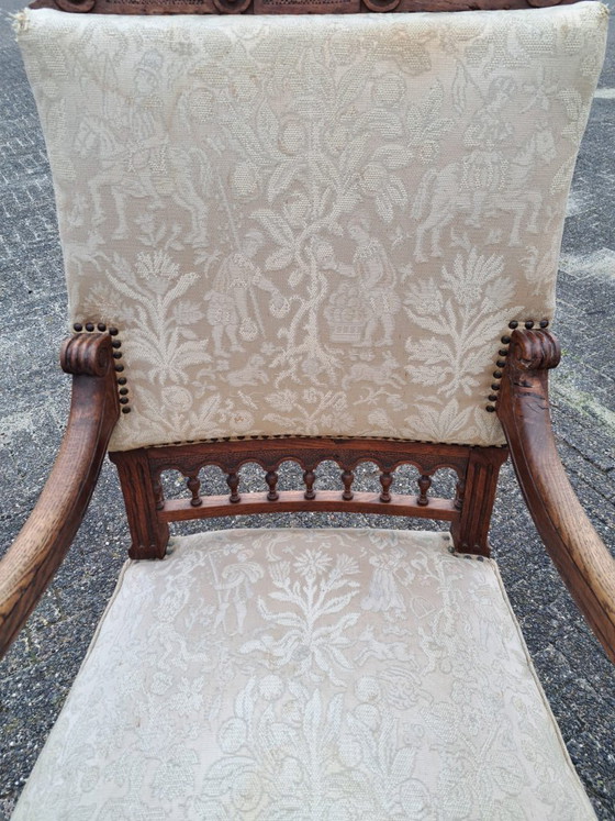Juego de 2 sillones antiguos de estilo barroco/neorrenacentista. – Wood (photo 8 of 12)