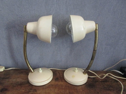 Vintage Italian Desk Lamps, 1960s, Set of 2