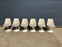 6x Original Vintage Knoll Tulip Dining Chairs Eero Saarinen
