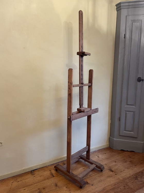 Image 1 of Large Antique Oak Easel French