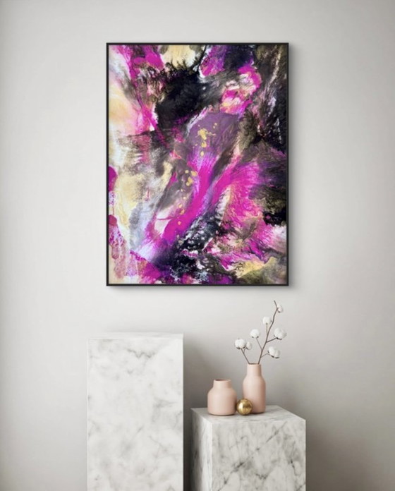 Enigma Rosa N.18 No Reserve - Emanuela Pecchia – Paintings & Drawings, Canvas (photo 3 of 7)