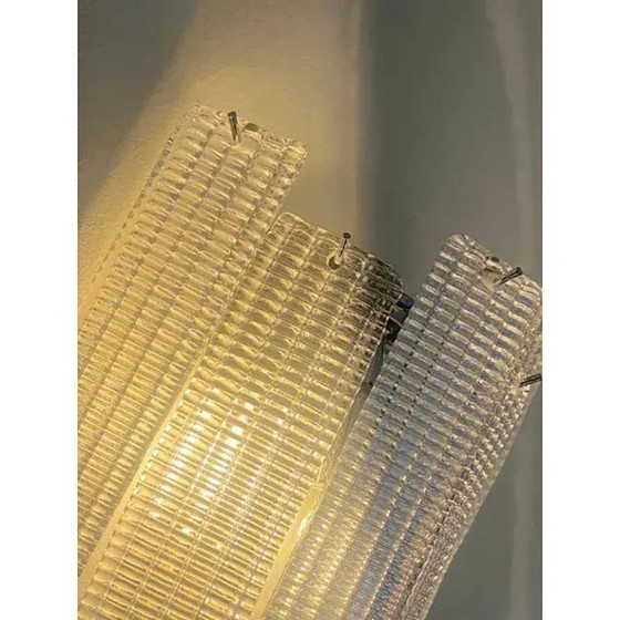 Image 1 of Simoeng “Listelli” Murano glazen wandlamp met diamantvormige strepen