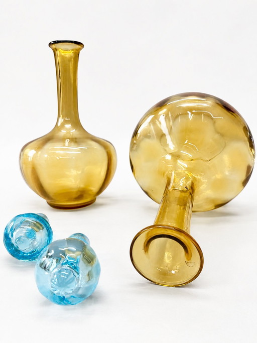 Carafes antiques françaises « George Sand » – Cristallerie de Portieux – ca. 1900