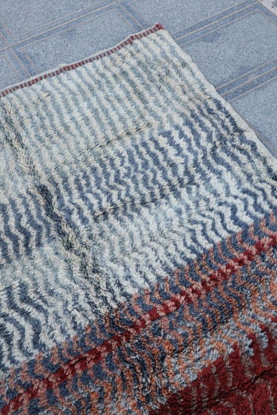 Extra large Moroccan rug 500 × 400 cm, Turquoise, ivory and terracotta, Rugs & carpets, Wool, mint (photo 4 of 10)