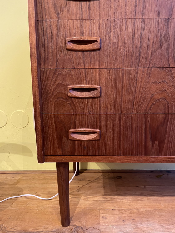 Image 1 of Kaptafel / ladekast vintage uit Denemarken teak fijner