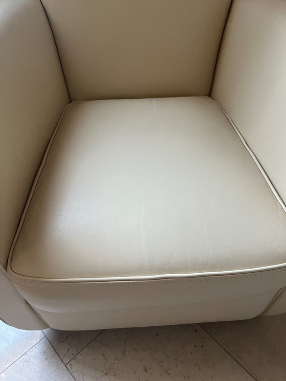 Image 1 of Poltrone di metà secolo in morbida pelle bovina italiana