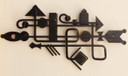 Relieve de pared, diseño danés, Dantoft, década de 1970, Relieve