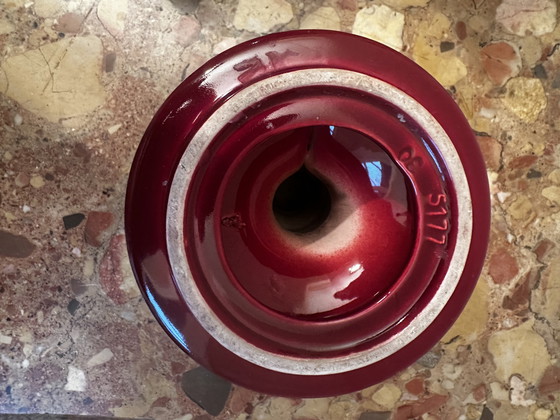 Image 1 of Bougeoir debut années 50 en céramique St-Clement Bordeaux Rehaussé d’ Or