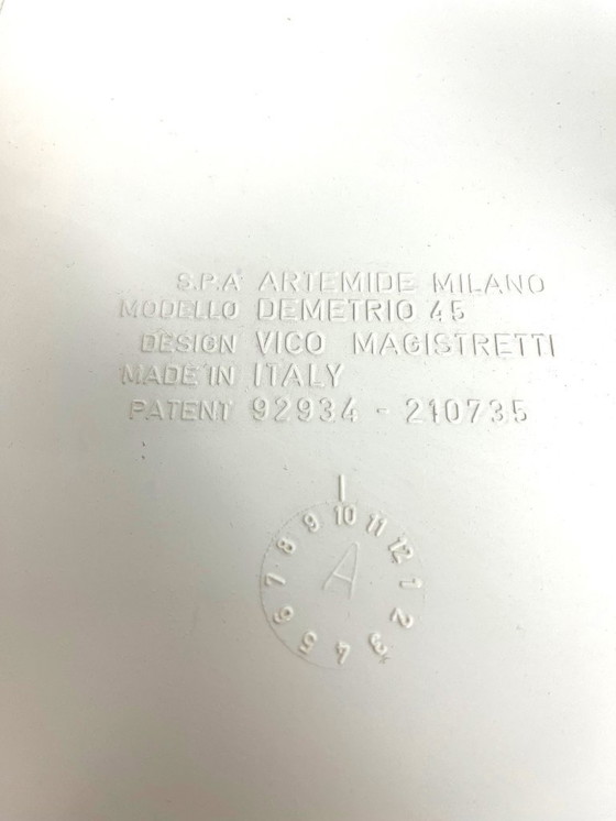 Image 1 of Demetrio 45 table, designed by Vico Magistretti for Artemide, 1966.