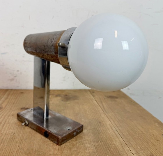 Image 1 of Vintage Art Deco wandlamp met opaalglas, jaren 30