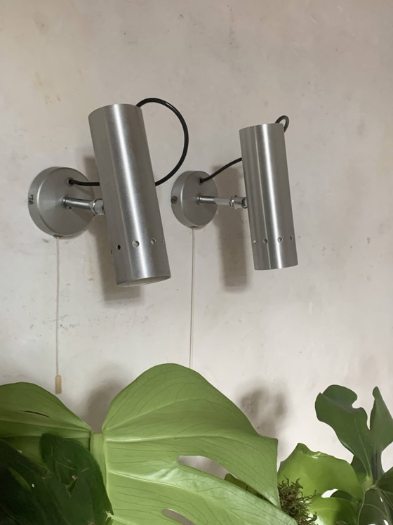 Vintage wandspots – Wandlampen, Aluminium (photo 8 of 9)