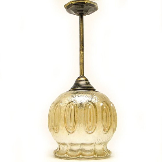 Pendant Lamp from Polam, Poland, 1970s – Glass, Metal (photo 8 of 11)
