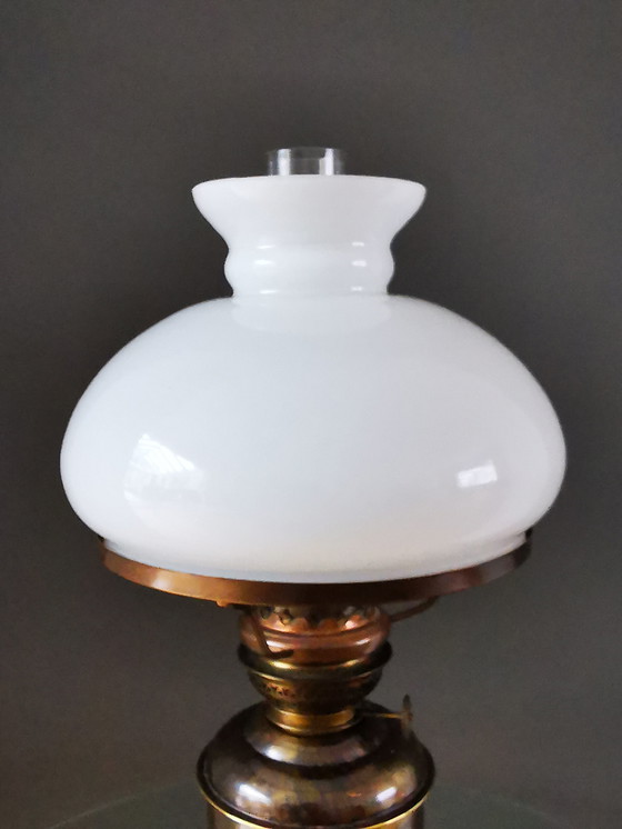 Image 1 of Mr. Holland, lampada a olio con paralume, anni '50