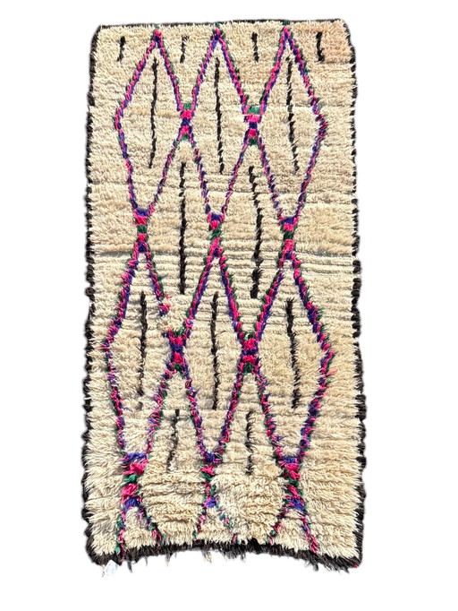 Tapis berbère marocain vintage en laine