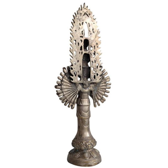 Antieke Bronzen Guanyin Met Duizend Armen – China, Qing-Periode – 127 – Beeldhouwkunst (photo 4 of 10)