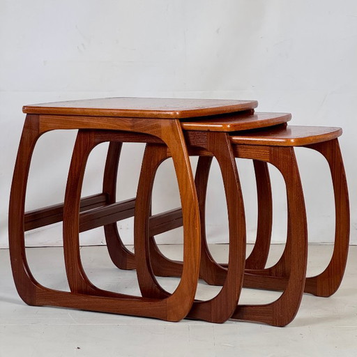 Tables gigognes en teck Nathan, 1960