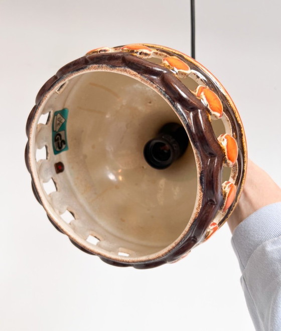 Image 1 of Set van 2 Keramieken Plafondlampen van PAN Leuchten, 1970's